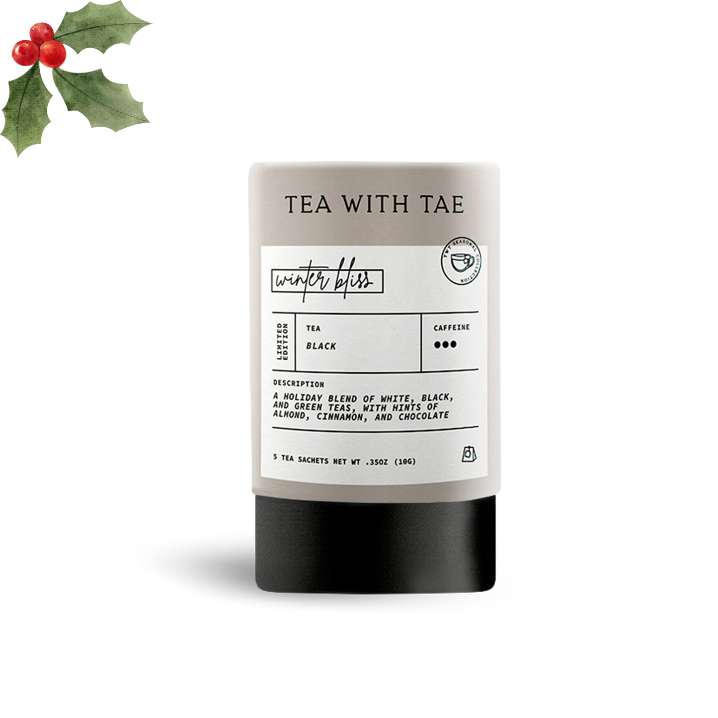 Winter Bliss Holiday Mini Tube Gift (5 tea bags)