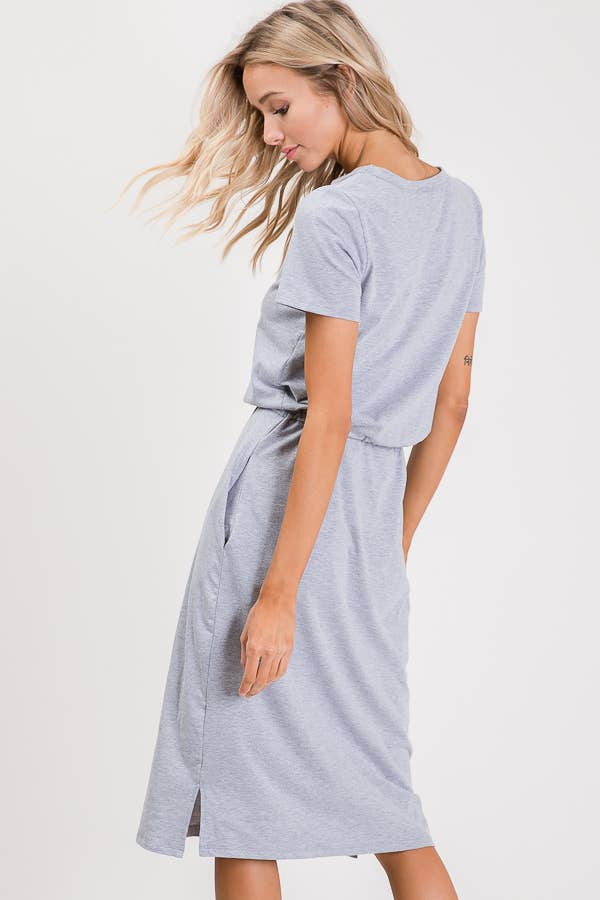 Jillian Heather Gray Tshirt Dress