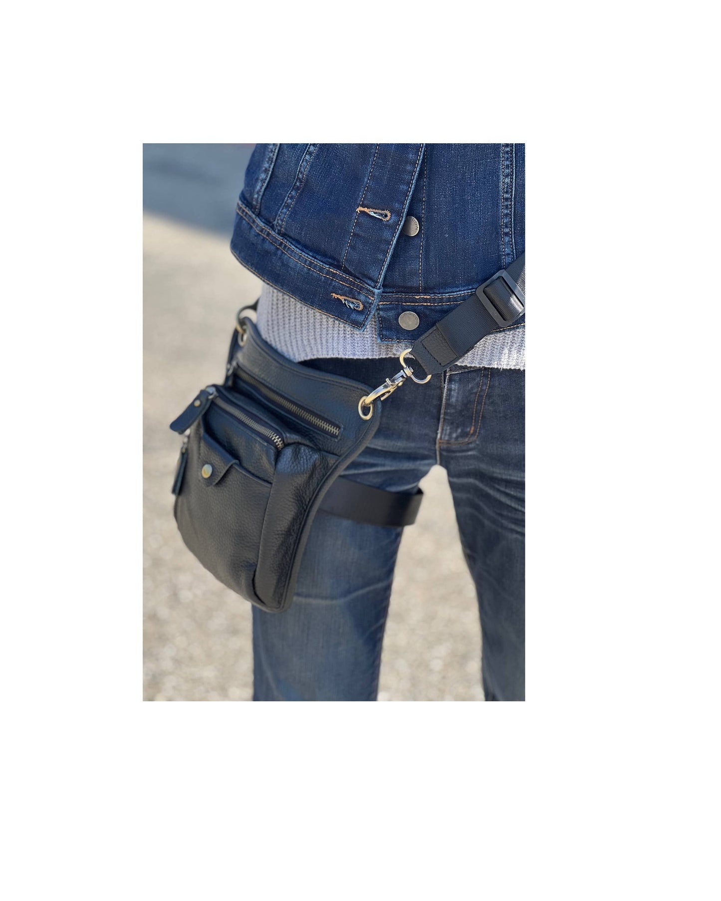 Cowhide Crossbody Saddle Bag/Shoulder Bag/Convertable Fanny Pack: Brown
