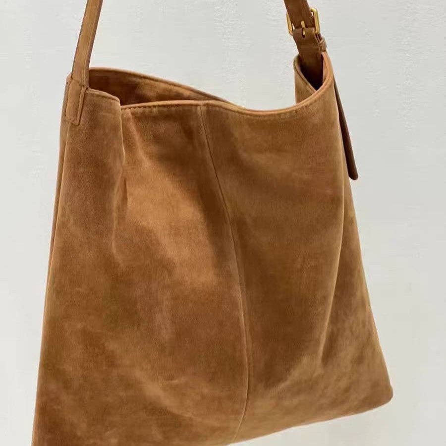 Bohemian Embroidered Velvet Tote: Light Camel Browm