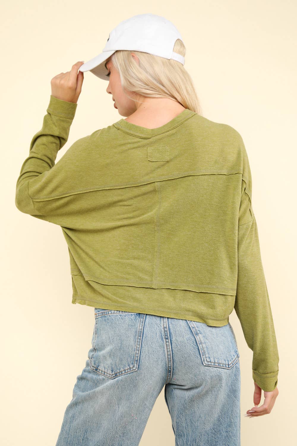 Amanda Oversized Knit Top - Green