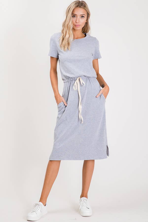 Jillian Heather Gray Tshirt Dress