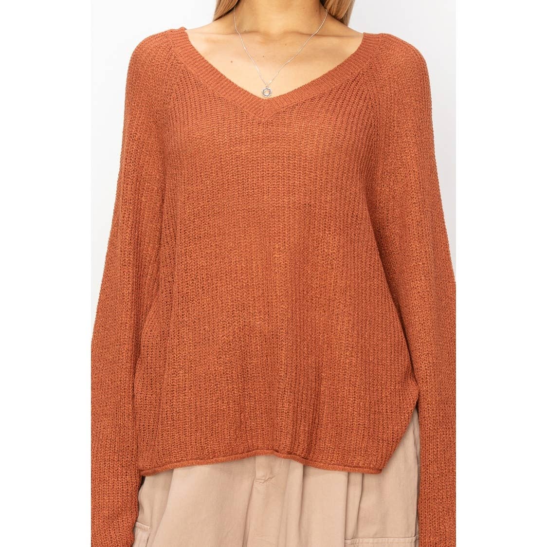 Olivia Oversized Vneck Sweater