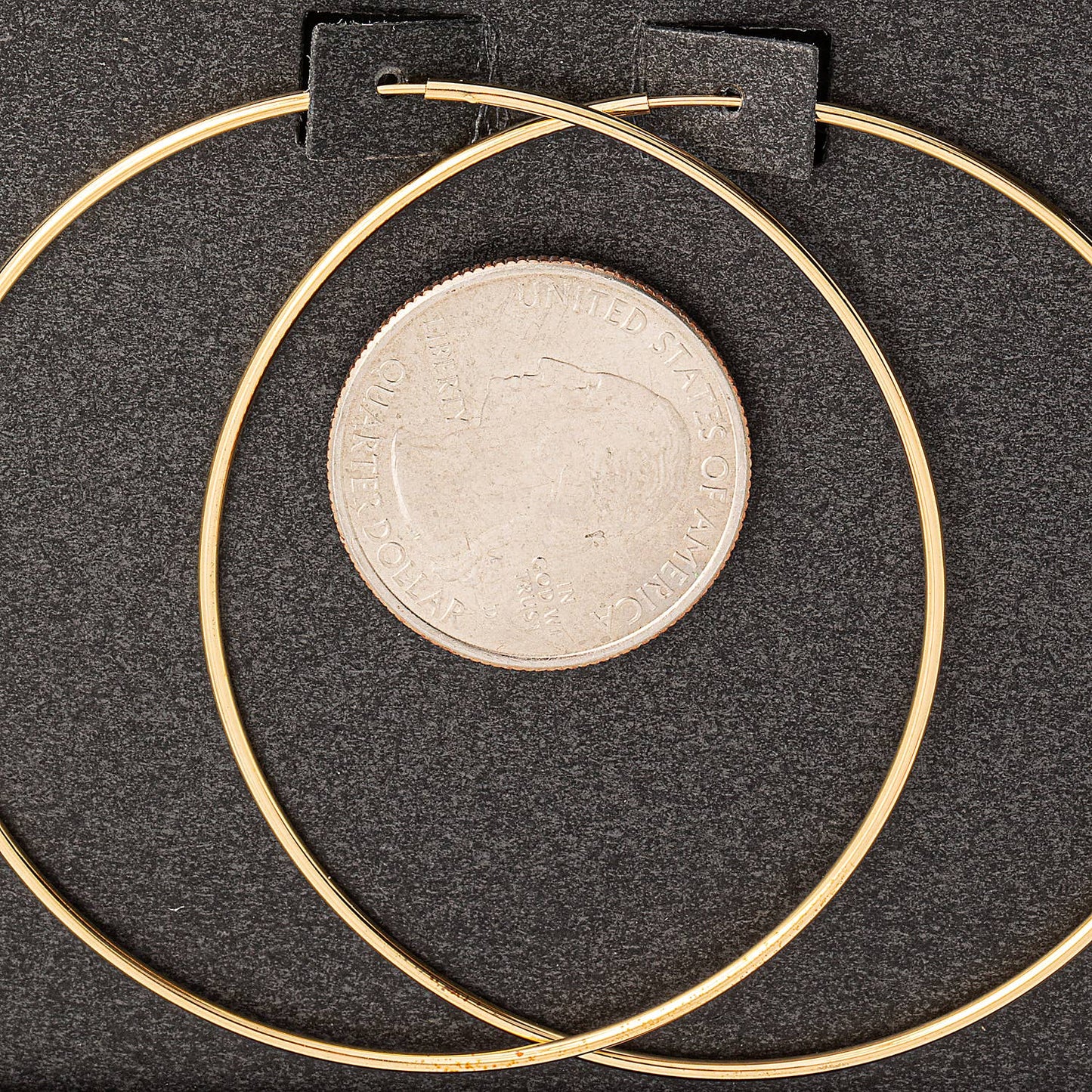 Secret Box Secret Box Skinny 60Mm Hoop Earrings: GD