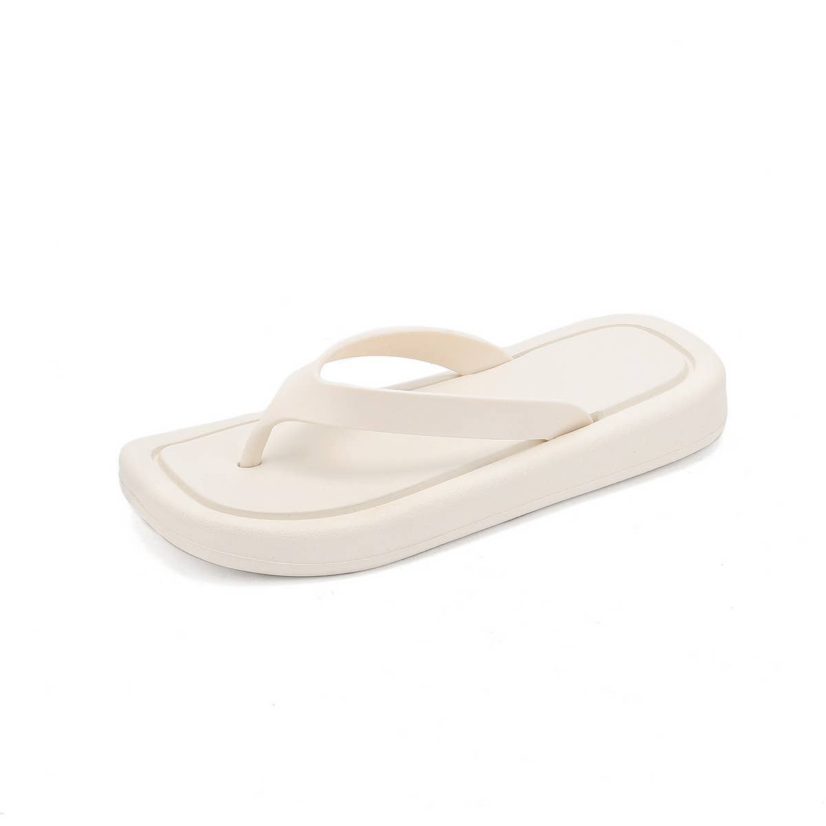 CASUAL FLIP-FLOPS BEACH SLIPPERS_CWSHS0699: Black / (7.5) 1