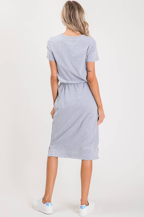 Jillian Heather Gray Tshirt Dress