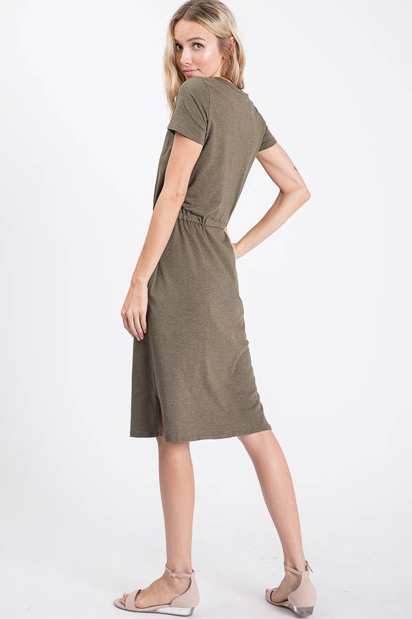 Jillian Olive Tshirt Dress