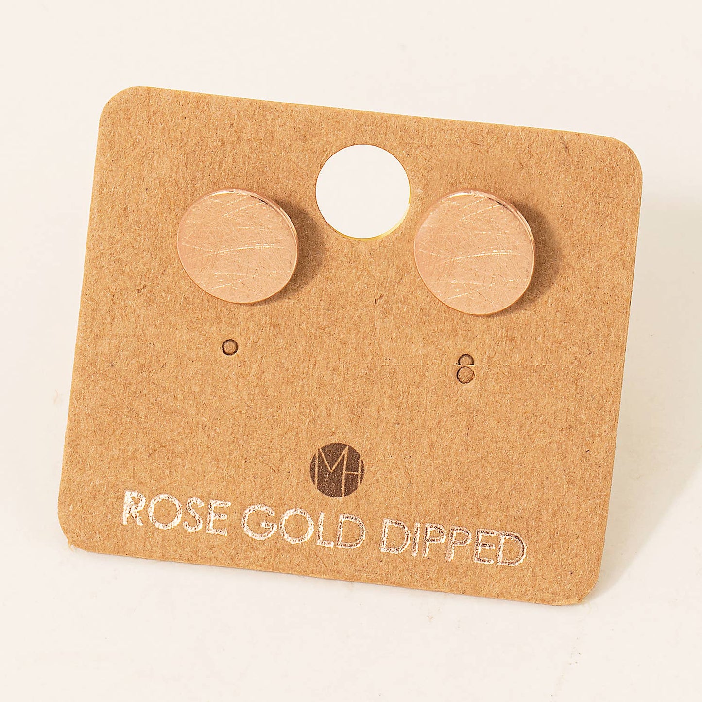 Circle Disc Stud Earrings: G