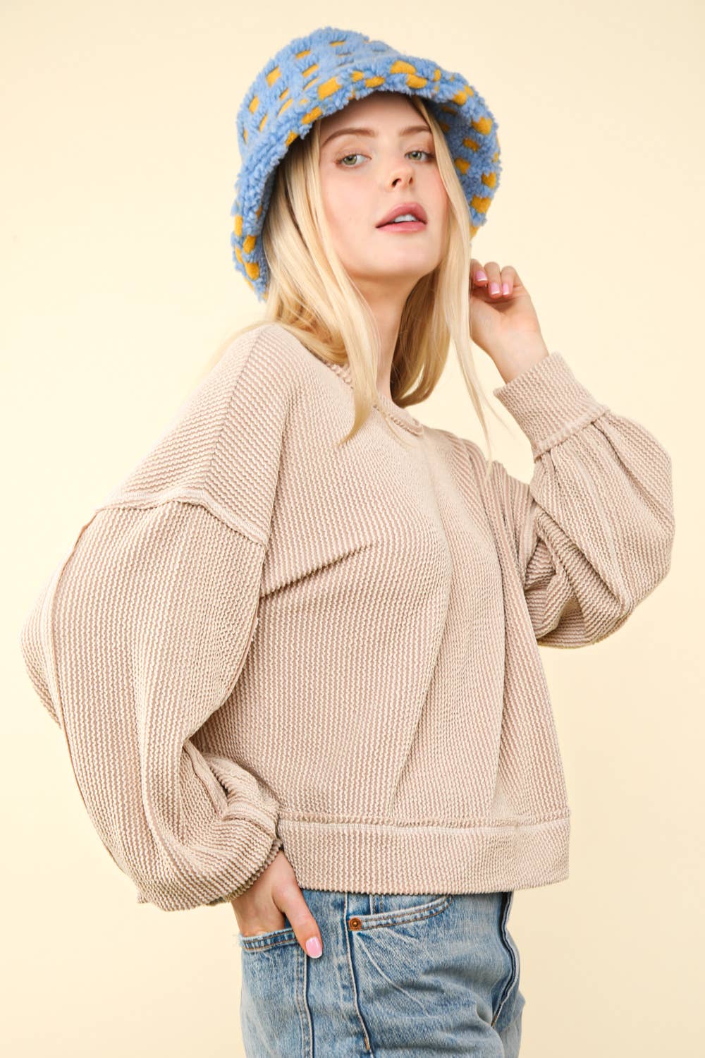 Anya Ribbed Top - Moss Green