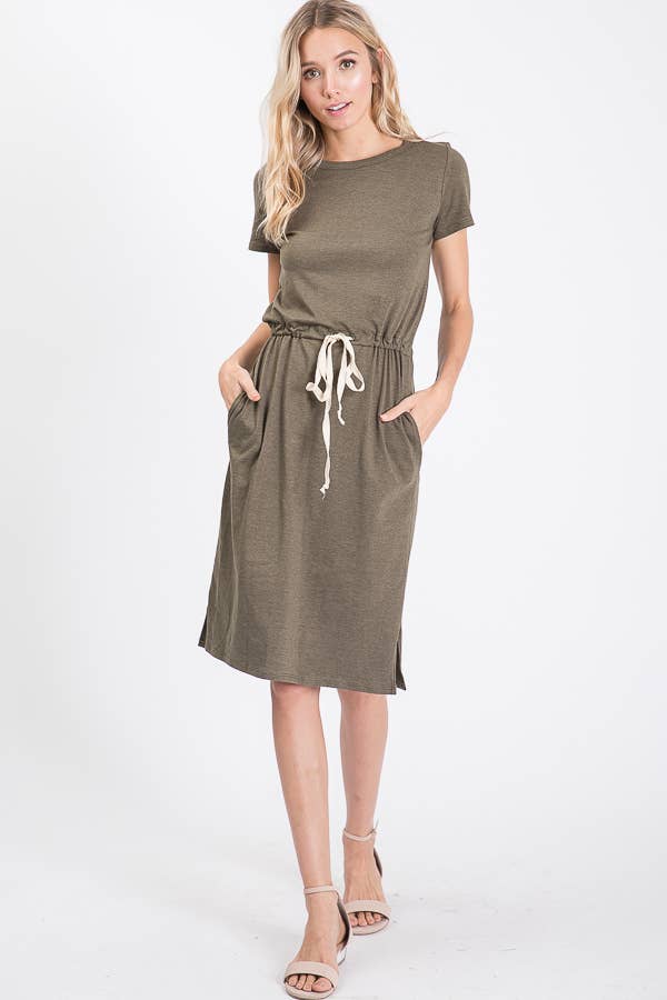 Jillian Olive Tshirt Dress