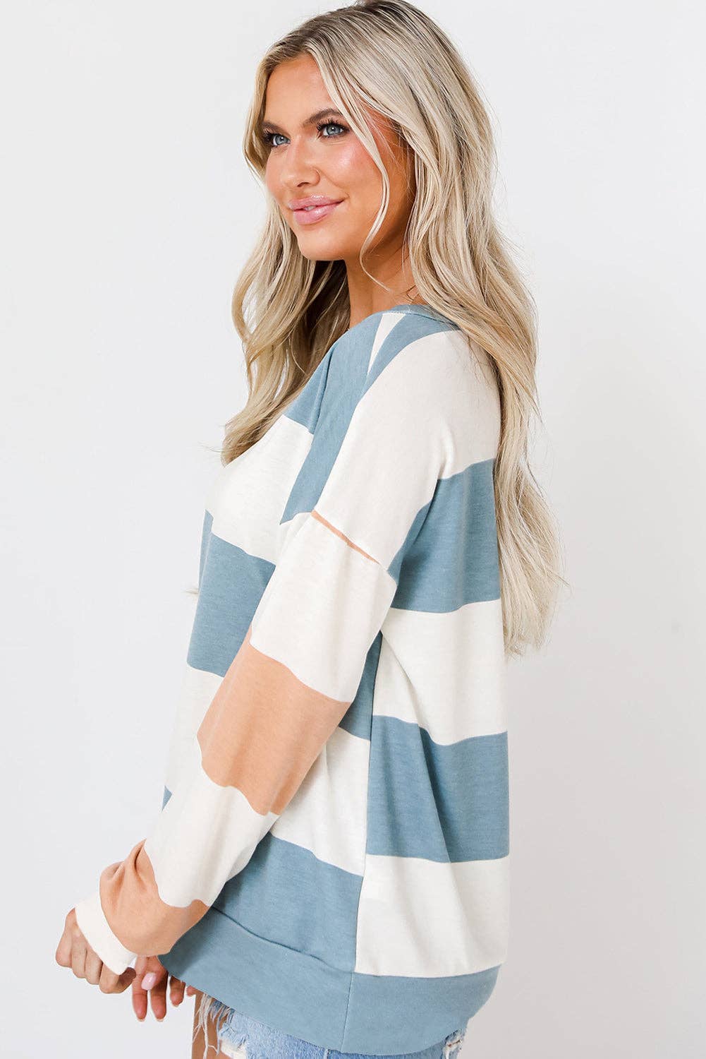 Shayna Colorblock Striped Pullover