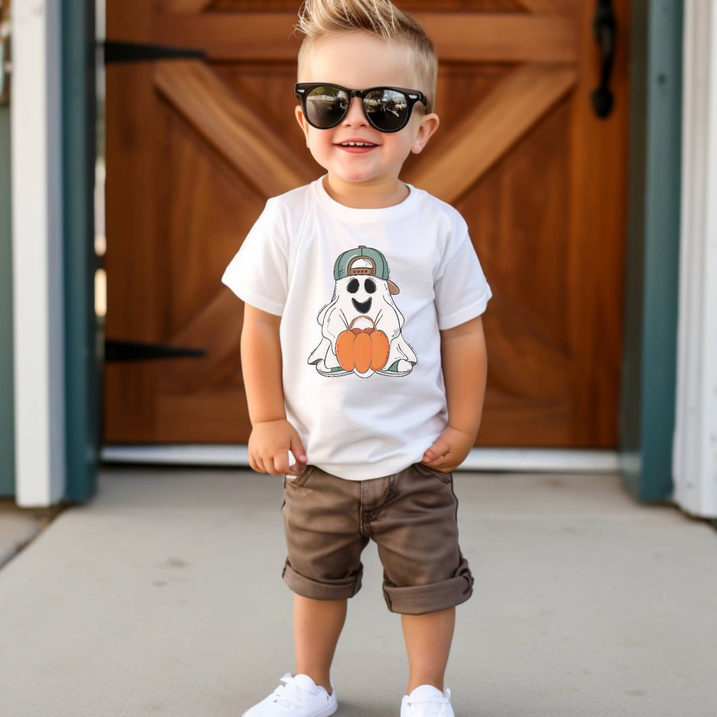 Ghost & Pumpkin Fall Toddler Tee