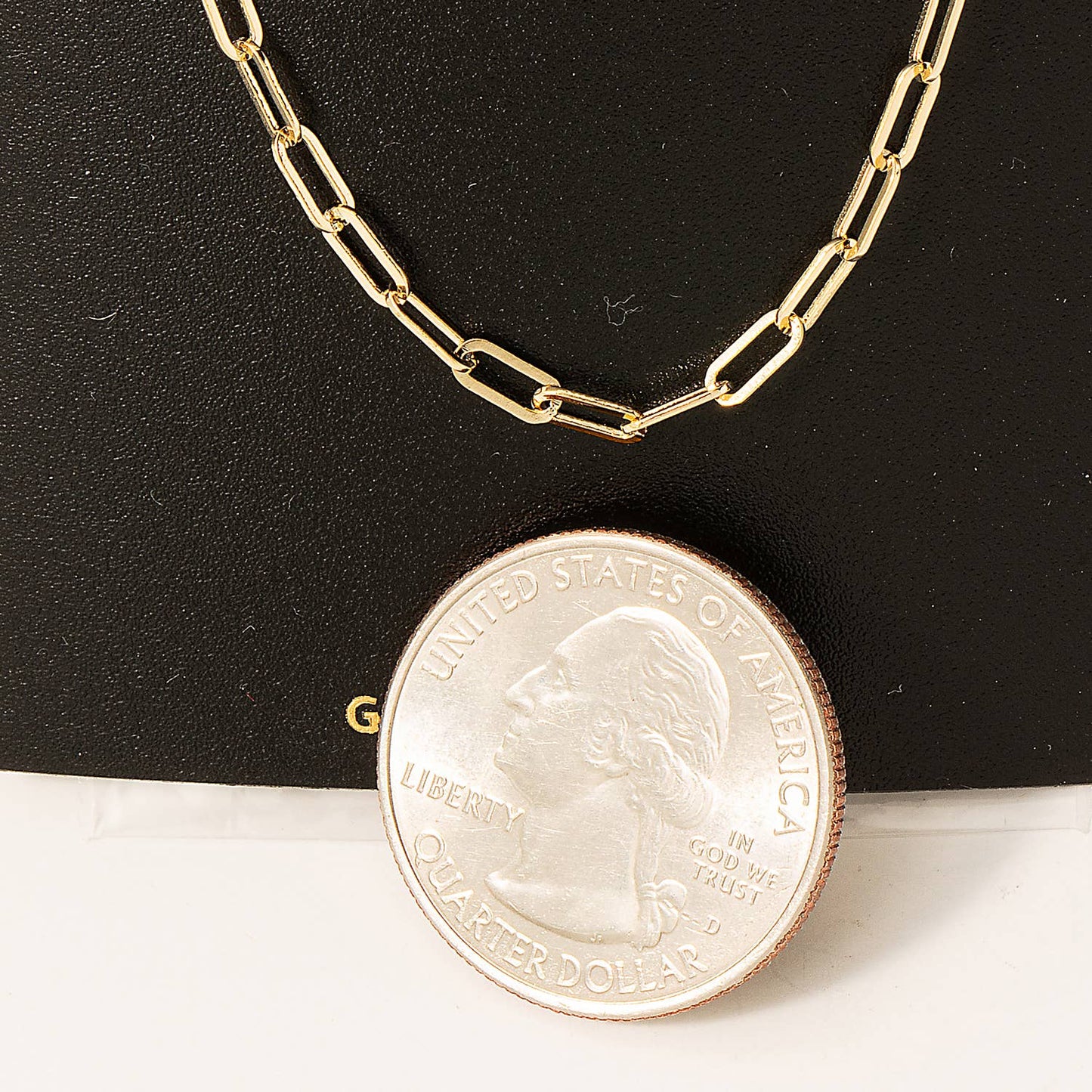 Gold Dipped Chain Link Necklace: G