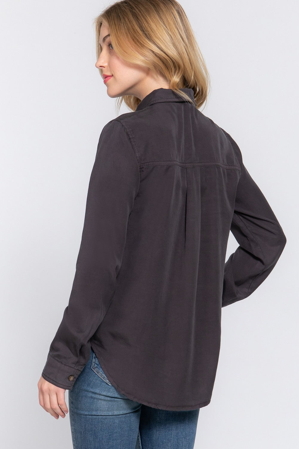 Tatum Button Up Tencel Top