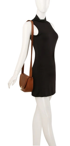Vegan Leather Round Bottom Purse