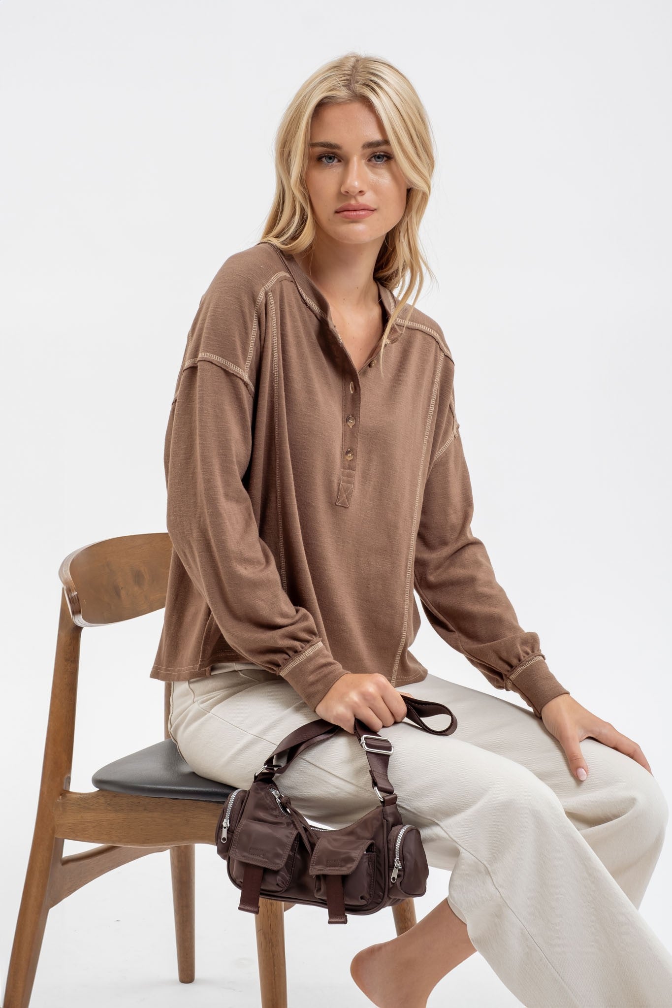 Thea Brown Henley Top