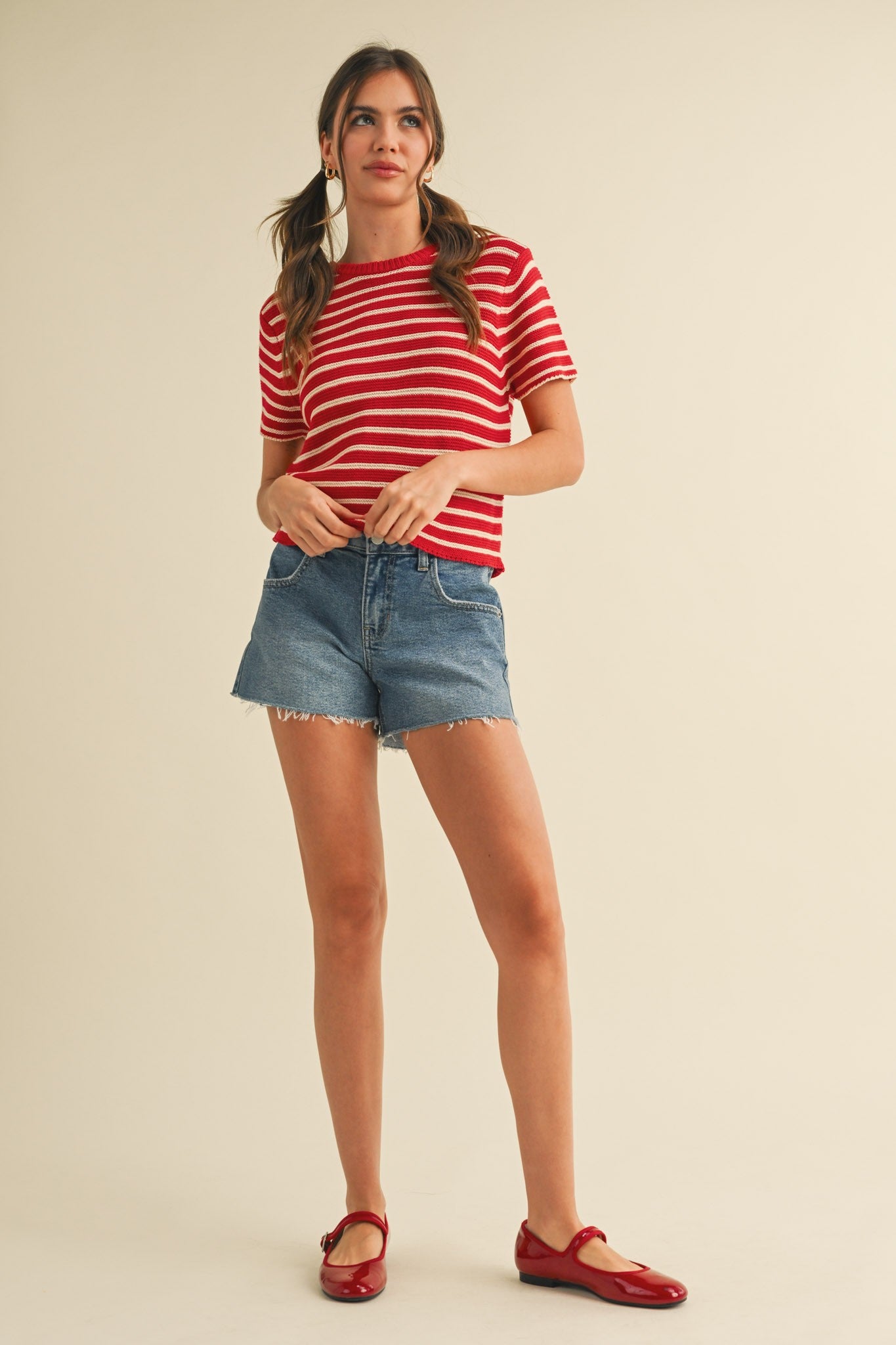 Ava Striped Sweater Top