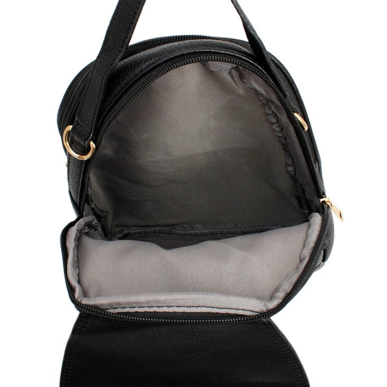 Vegan Leather Small Backpack