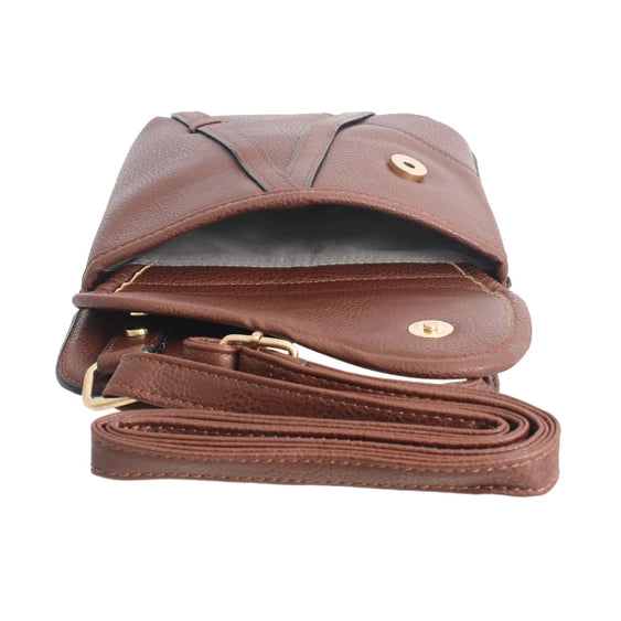 Vegan Leather Saddle Bag
