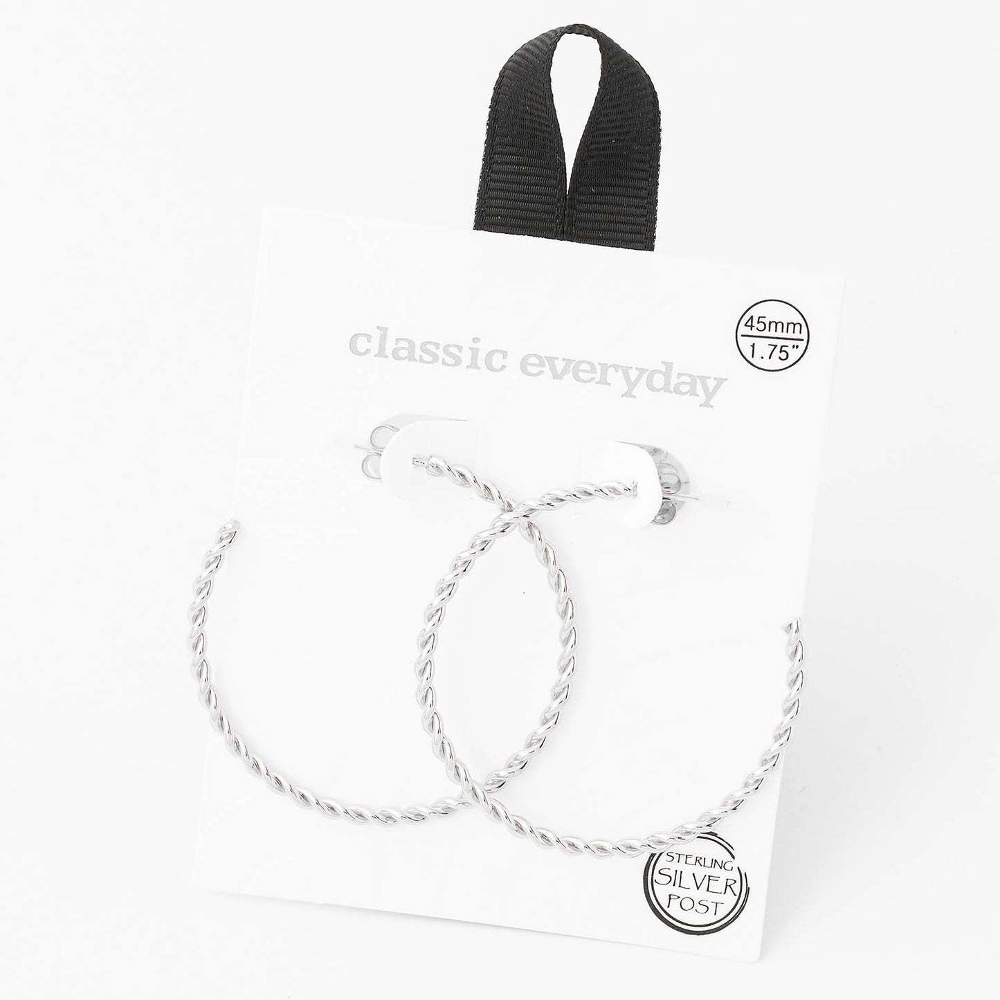 Braided 45mm Open Hoop Earrings: G