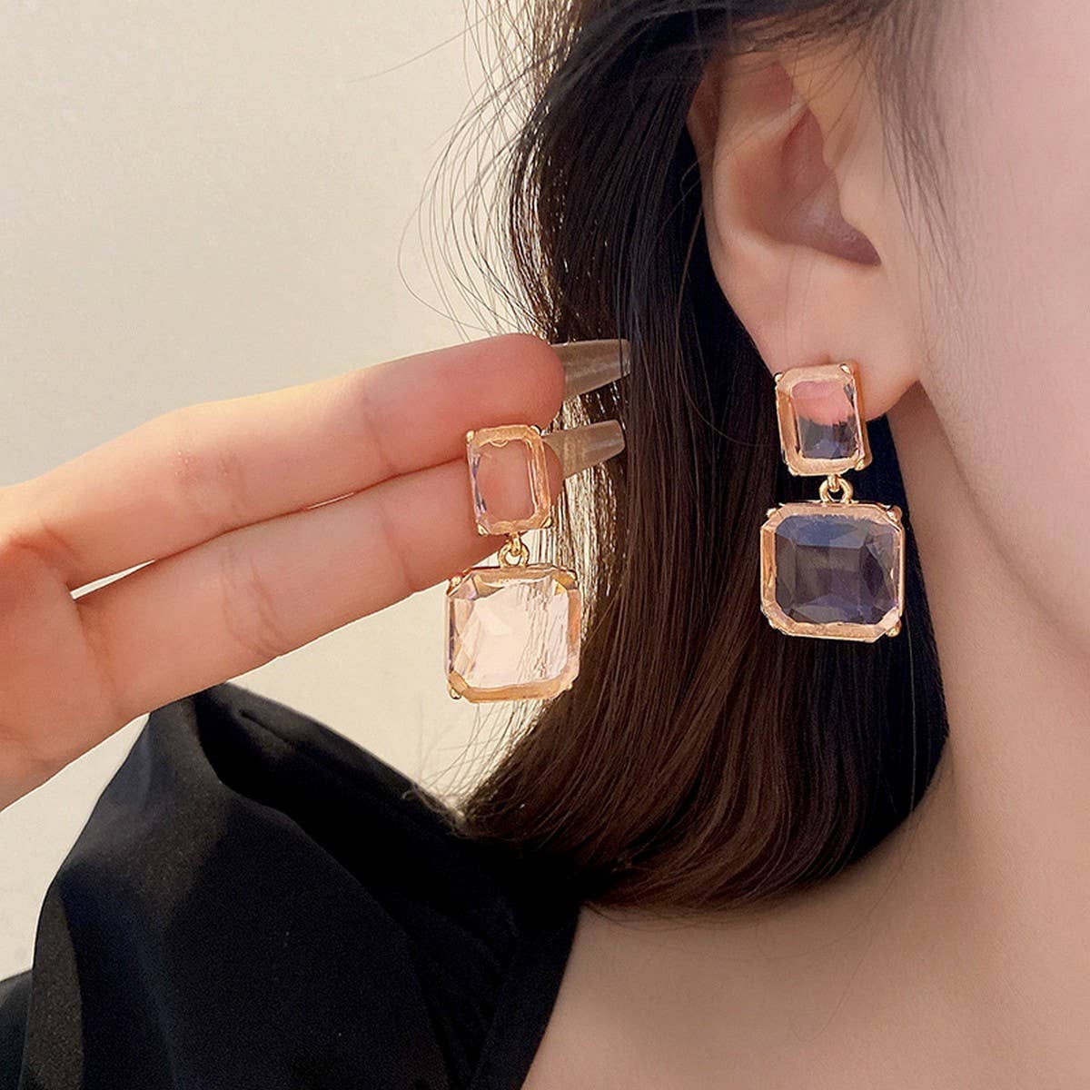 Crystal Dangle Earrings