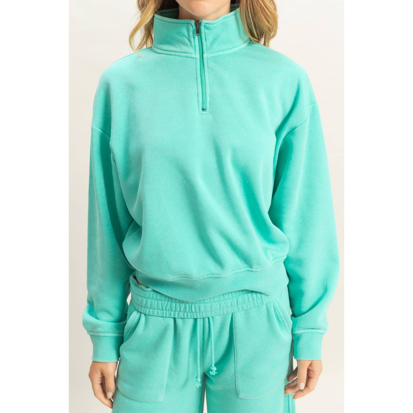 Callie Half Zip Vanilla Cream Pullover