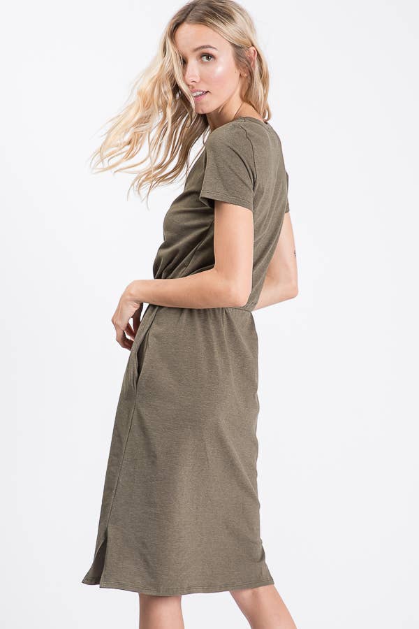 Jillian Olive Tshirt Dress