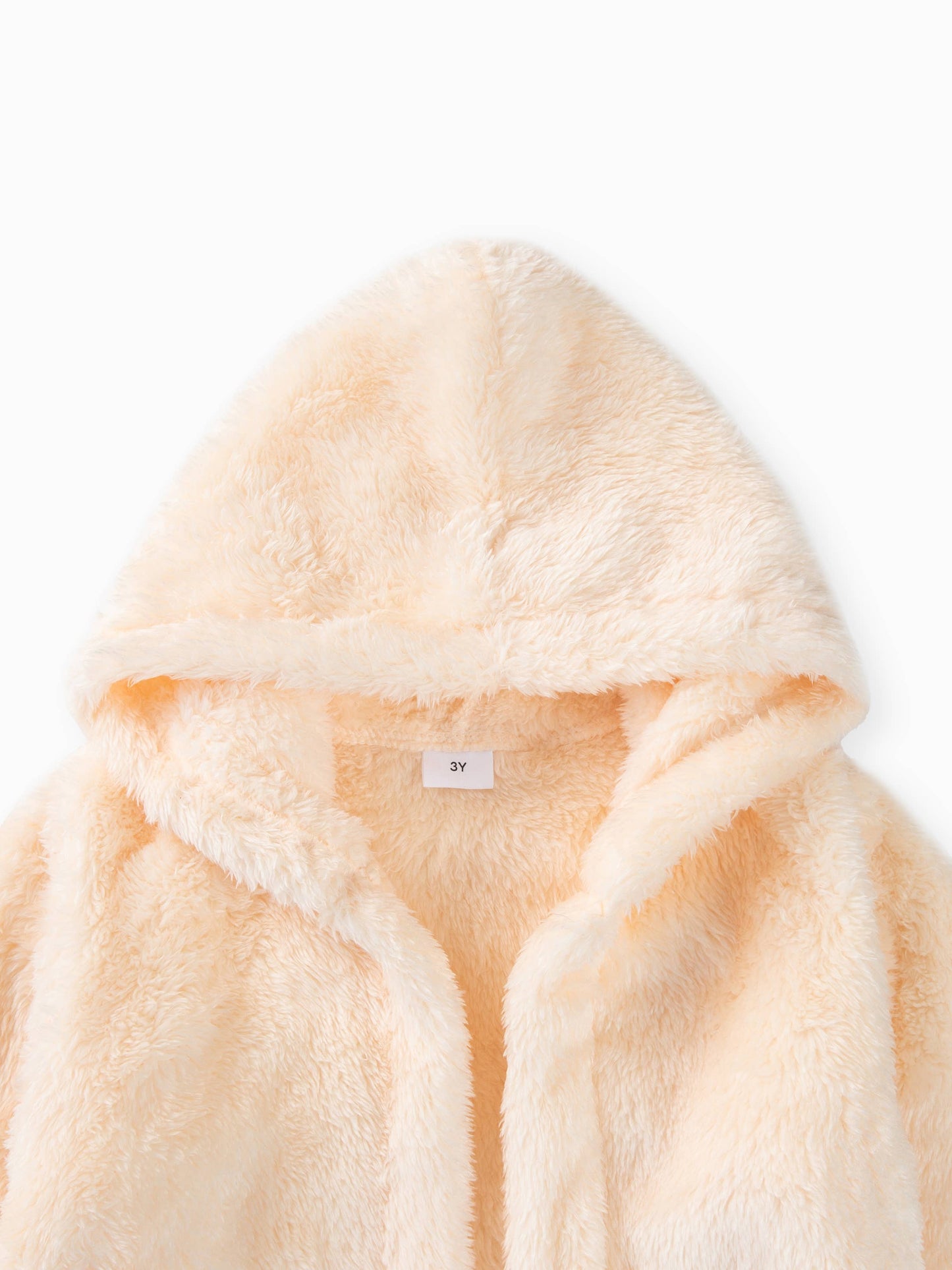 Toddler Girl/Boy Basic Solid Color Polar Fleece Hooded Coat: Brown / 18-24 Months