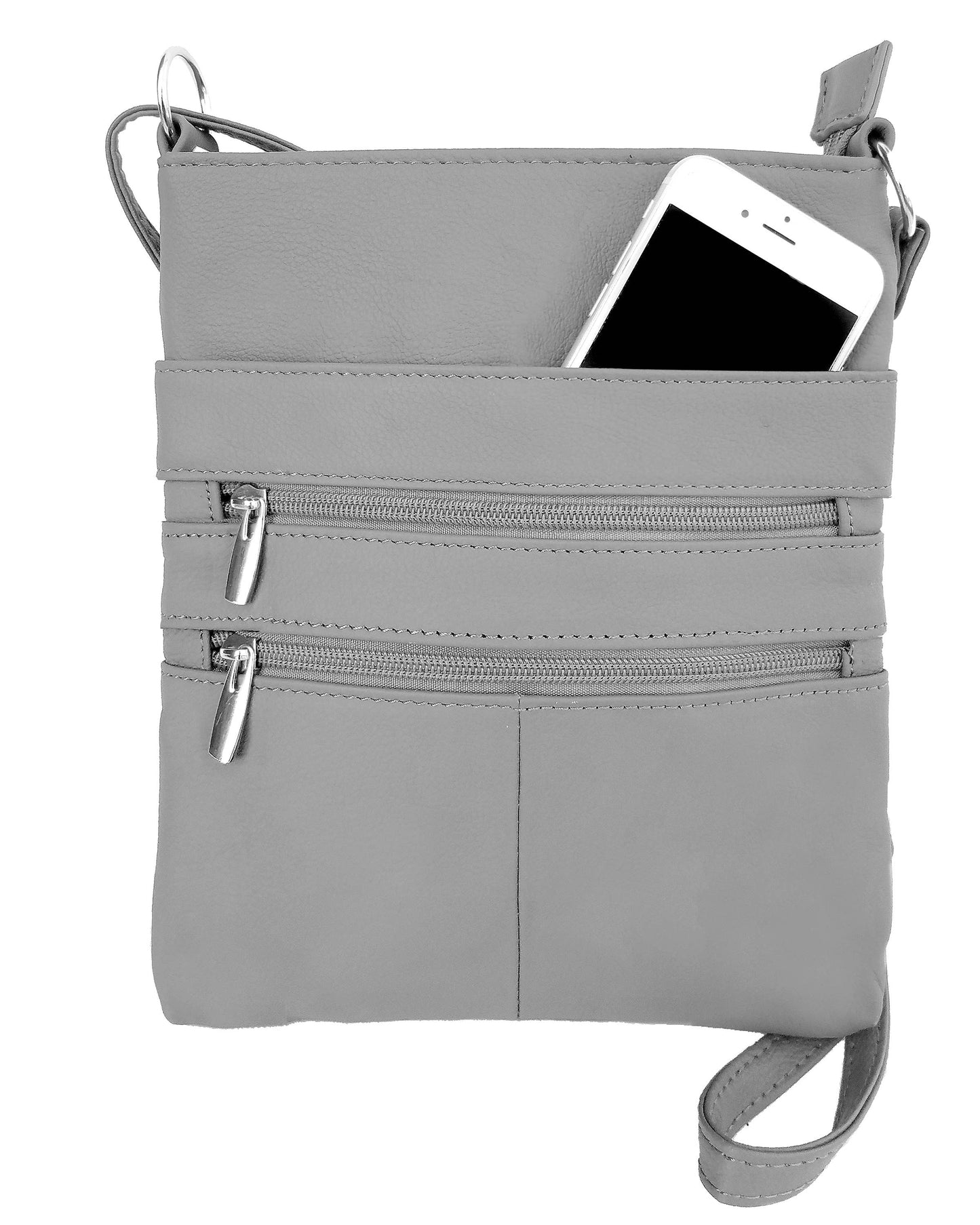 Genuine Cowhide Leather Crossbody/Shoulder Bag: Wine