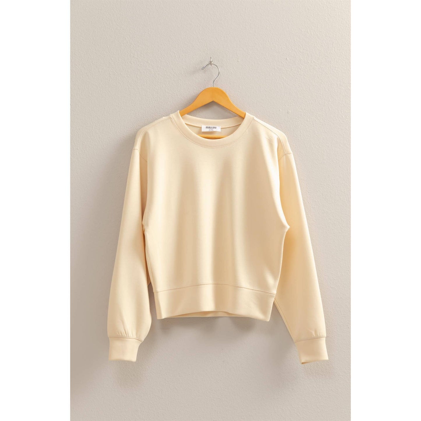 Mya Relaxed Long Sleeve Scuba Pullover