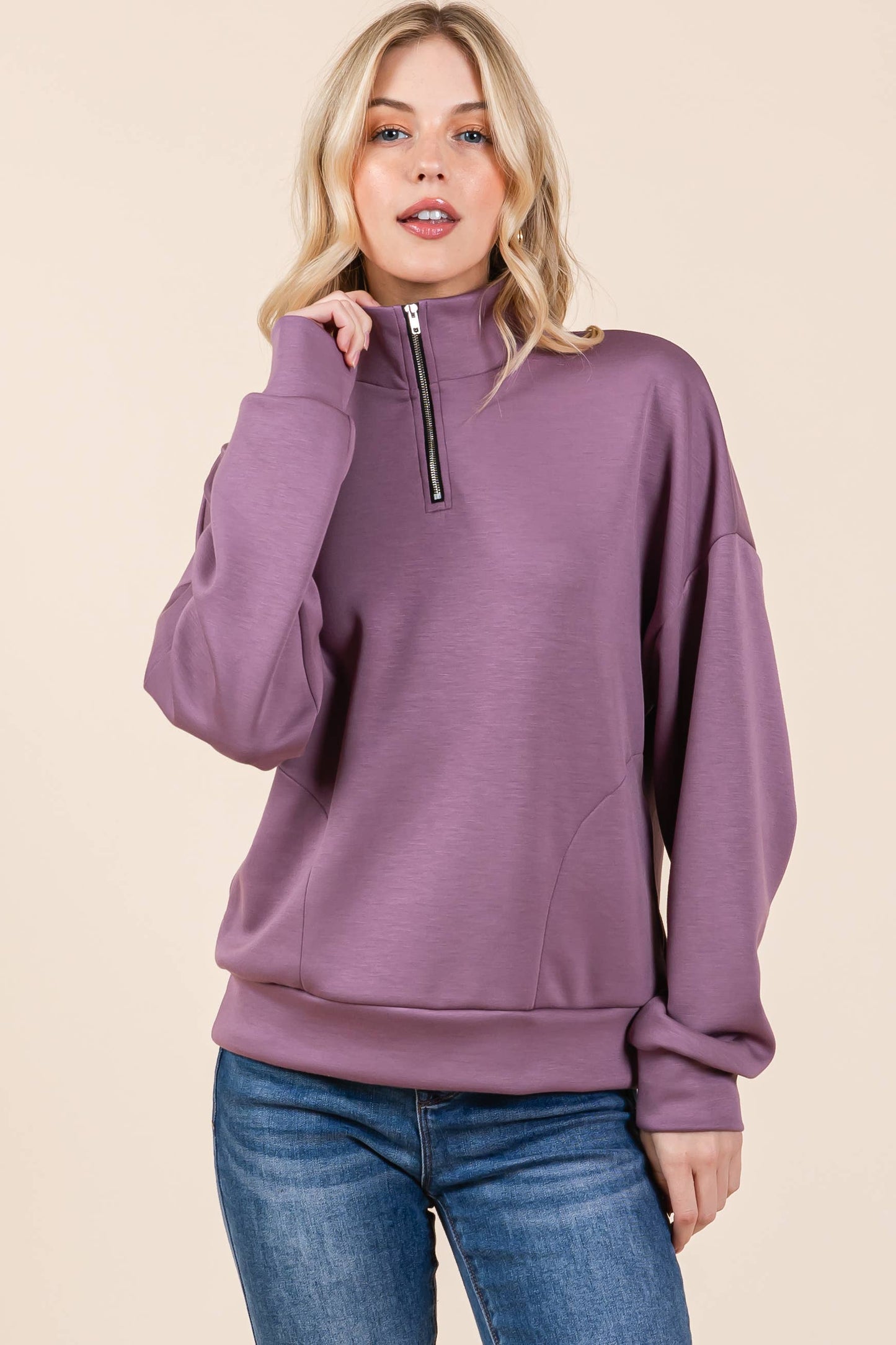 Kate Super Soft Scuba Quarter Zip