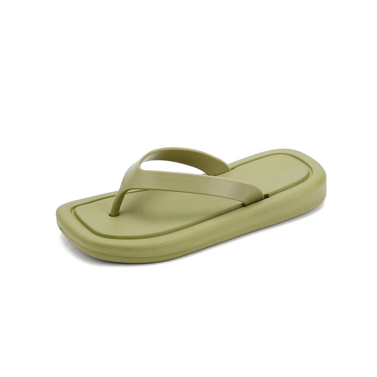 CASUAL FLIP-FLOPS BEACH SLIPPERS_CWSHS0699: Black / (7.5) 1