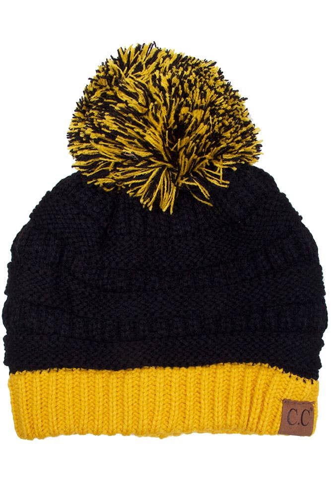 C.C Team College Color Game Day Beanie: 14. Maroon/Gold