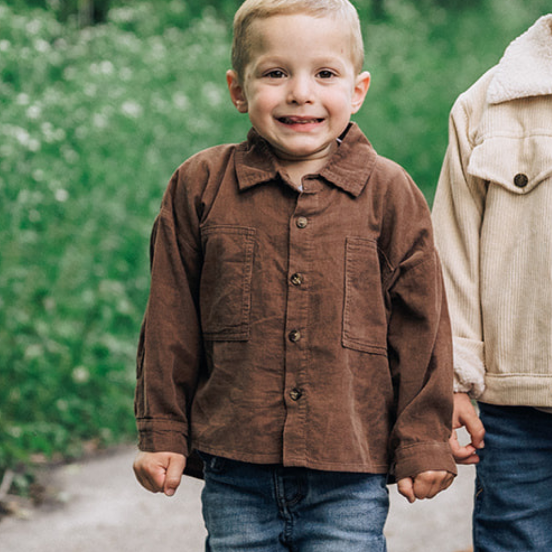 Cocoa Brown Corduroy Jacket- Child: 2T
