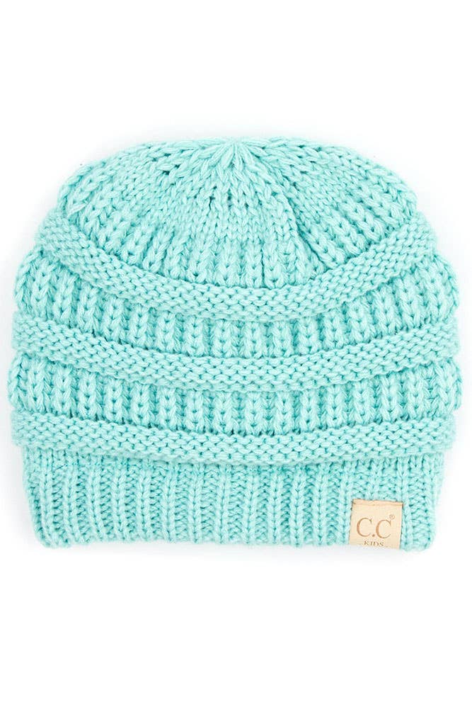 C.C Kids Knit Beanie with Fuzzy Lining Inside: Mustard