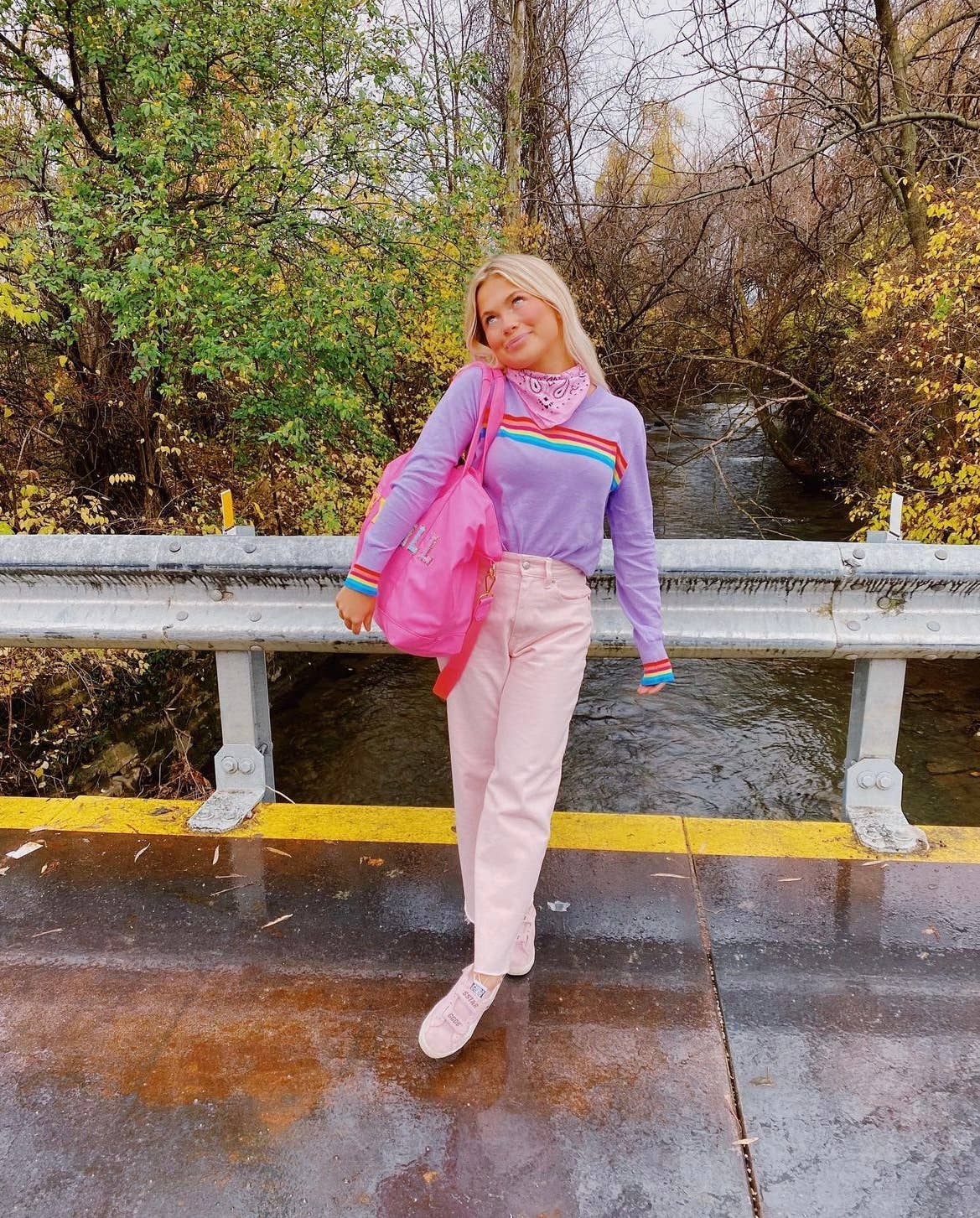 Purple Rainbow Sweater