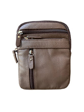 Load image into Gallery viewer, Cowhide Leather Crossbody: Brown
