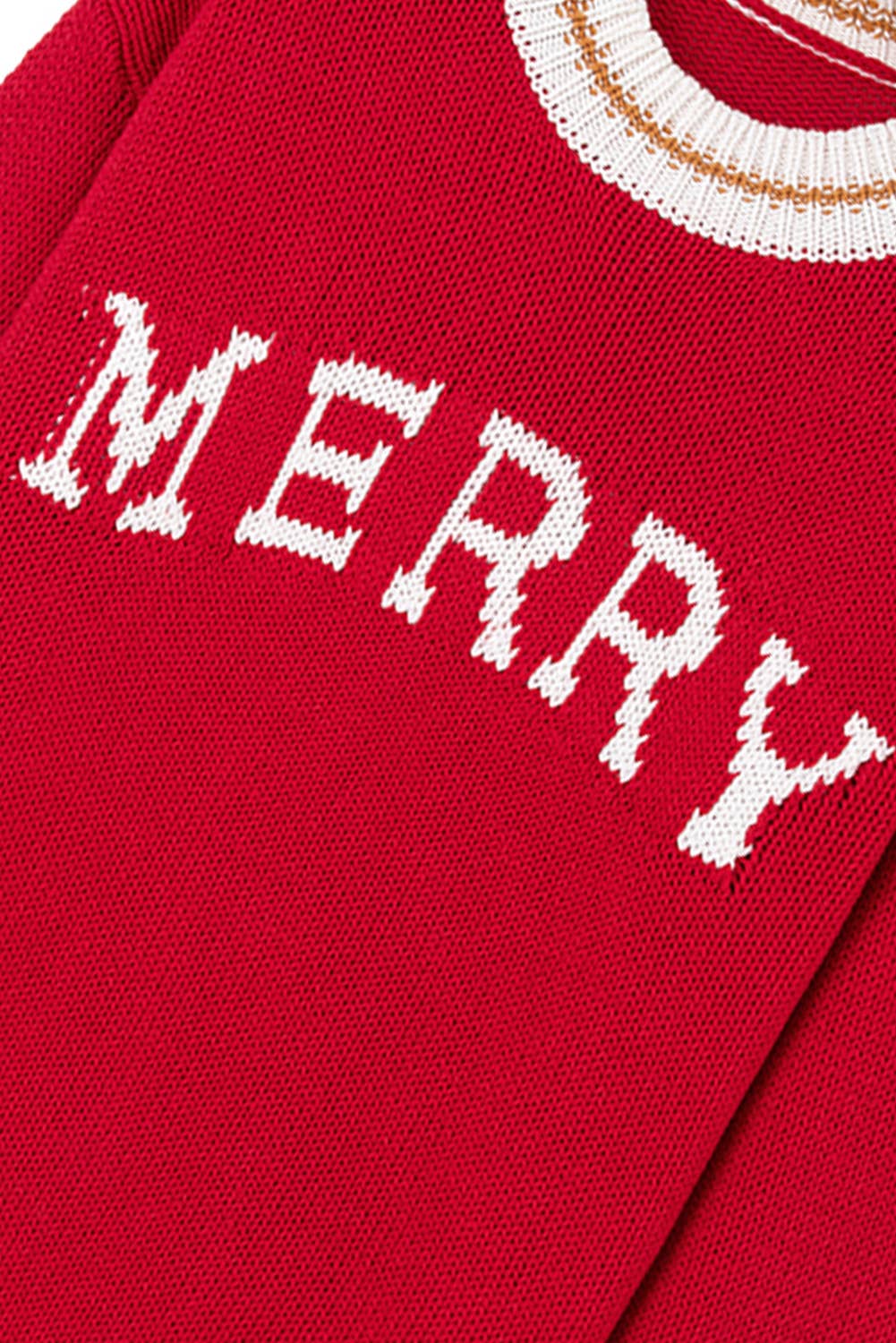 MERRY Drop Shoulder Christmas Sweater