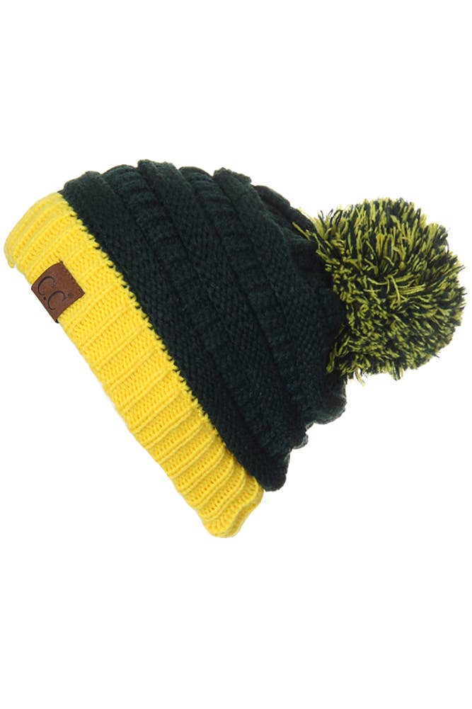 C.C Team College Color Game Day Beanie: 14. Maroon/Gold