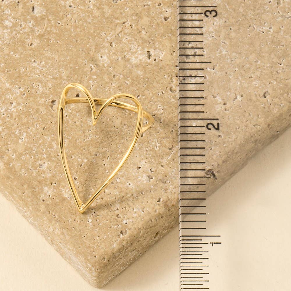 Heart Cut Out Ring: GD