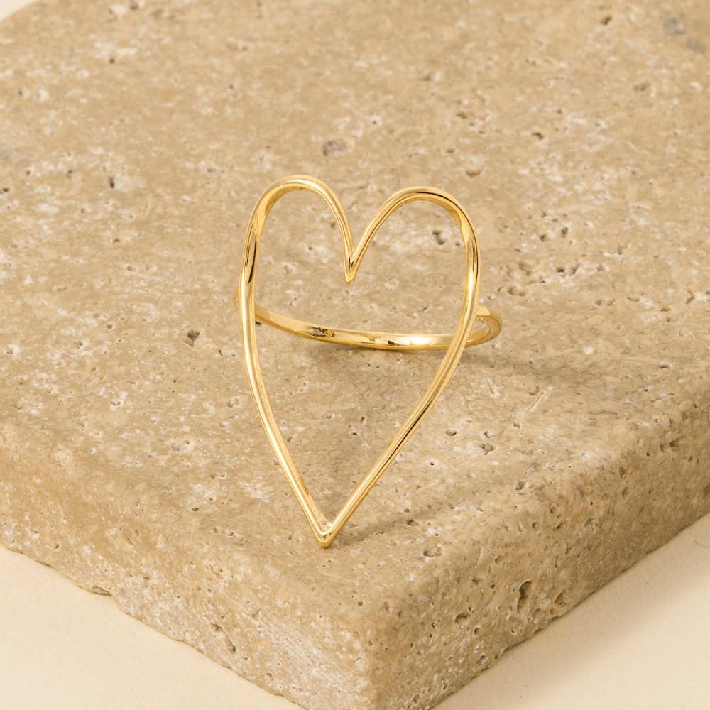 Heart Cut Out Ring: GD