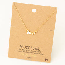 Load image into Gallery viewer, Dainty Multi Star Charm Necklace
