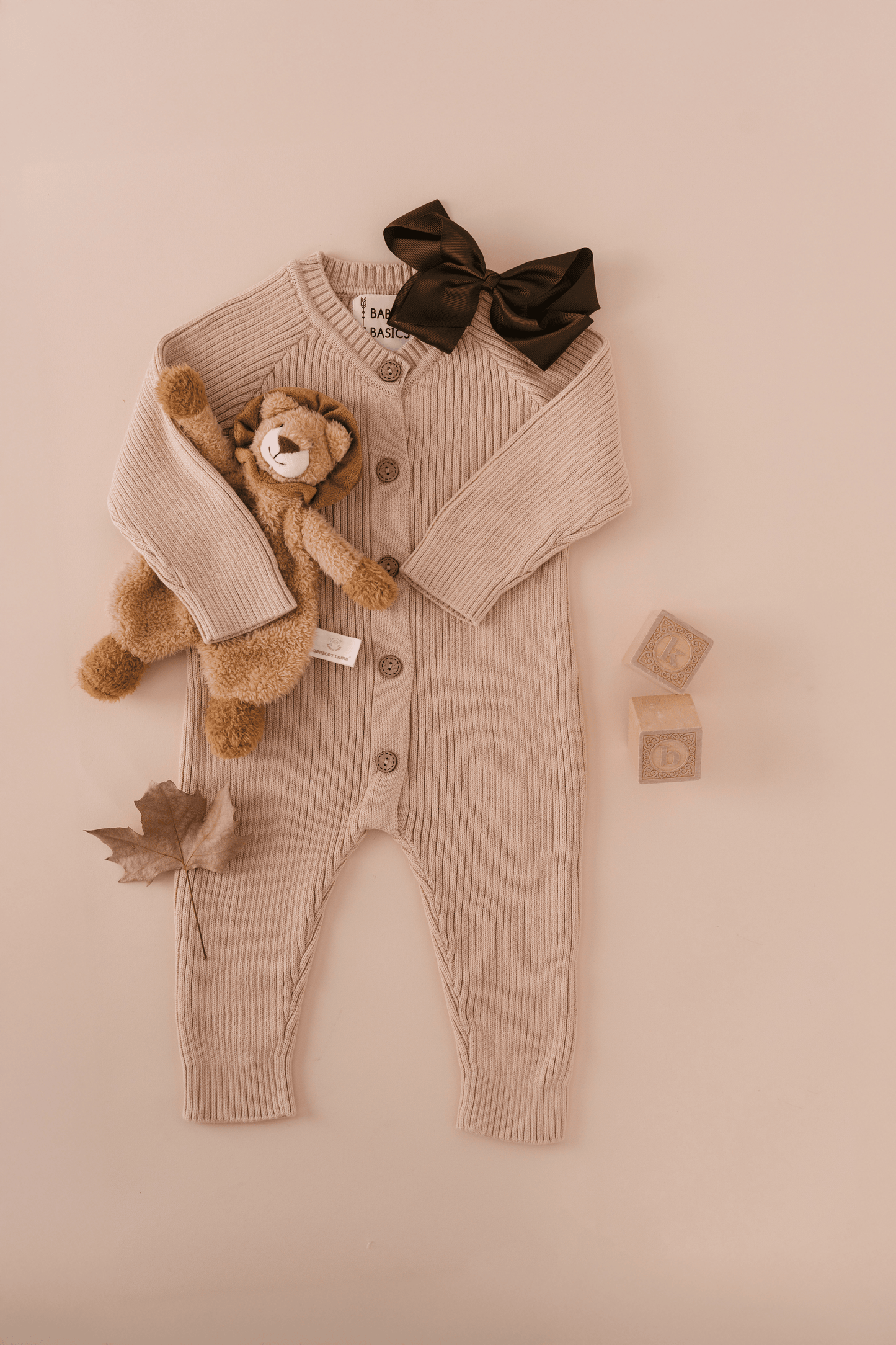 Everyday Ribbed Baby Romper: SPICED PUMPKIN / 6-12M