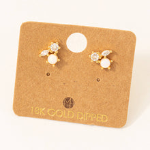 Load image into Gallery viewer, Mini Triple Rhinestone Stud Earring: G
