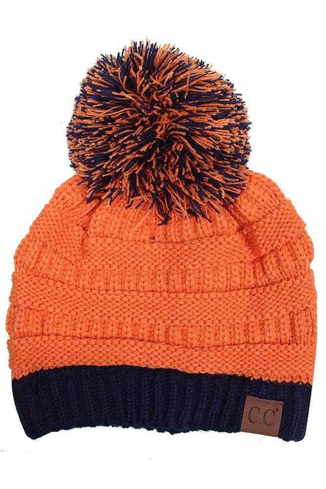 C.C Team College Color Game Day Beanie: 14. Maroon/Gold
