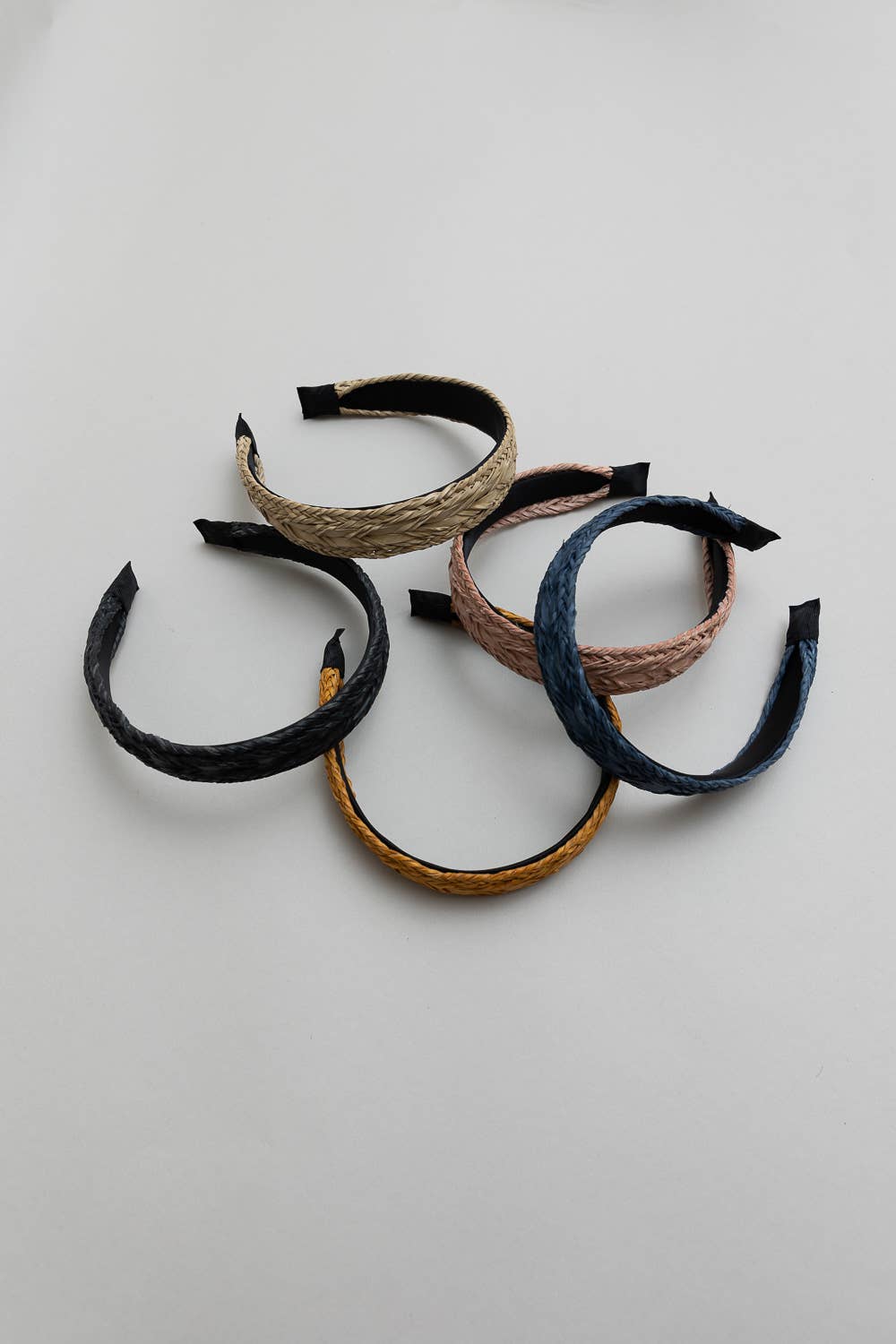 🌿 Vegan Leather Patterned Headband: Taupe