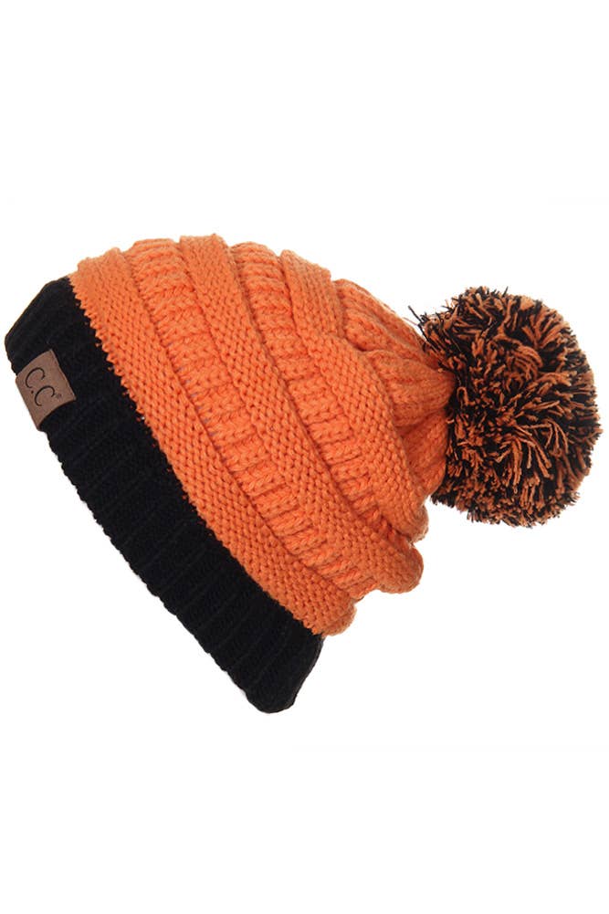 C.C Team College Color Game Day Beanie: 14. Maroon/Gold