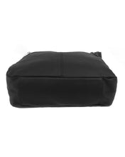 Load image into Gallery viewer, Cowhide Leather Shoulder Bag: Black
