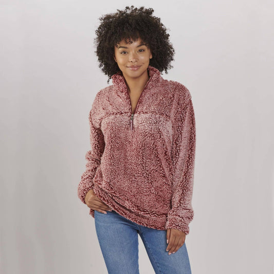 Jocelyn Quarter Zip Sherpa Pullover