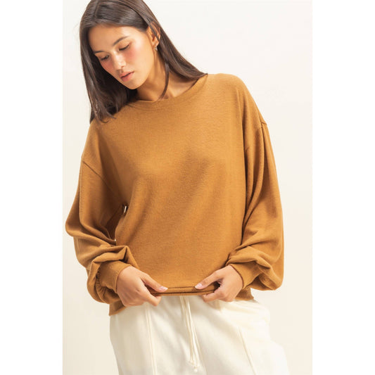 Sierra Soft Hacci Honey Caramel Pullover